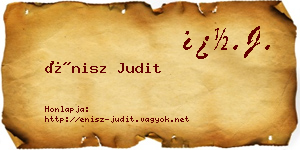 Énisz Judit névjegykártya