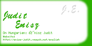 judit enisz business card